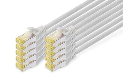 Digitus DK-1644-A-005-10 RJ45 Patchkabel CAT 6a S/FTP 0.50m Grau 10St.
