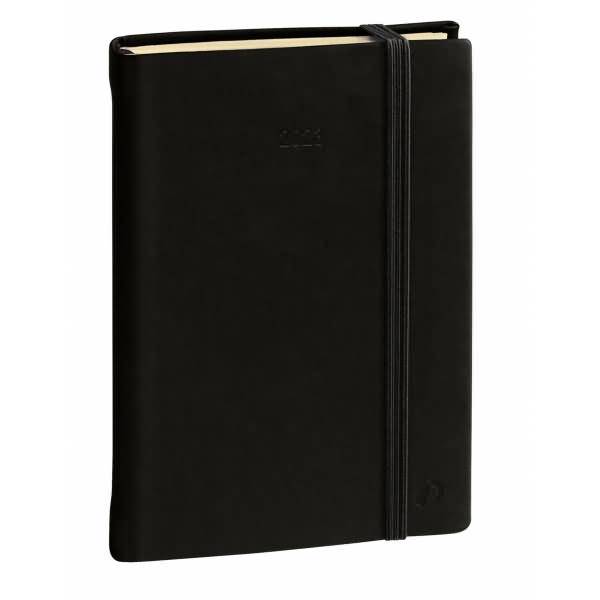 Buchkalender Minister Prestige 16x24cm Silk schwarz 2027