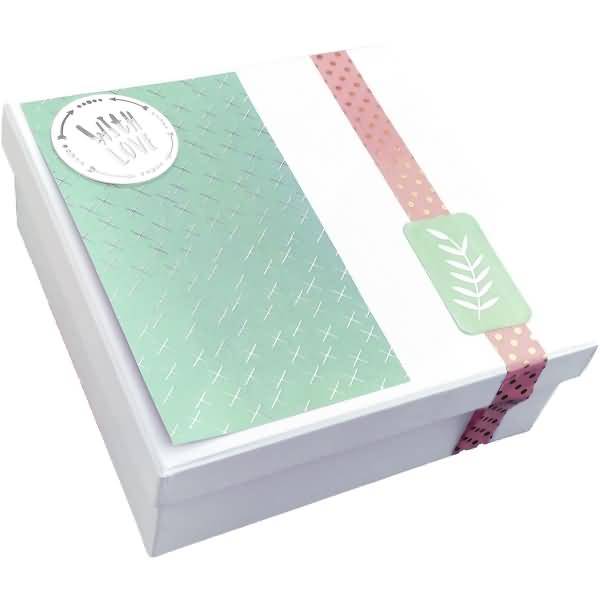 Geschenkkarton-Set blanko VE=5 Stück Quadratisch