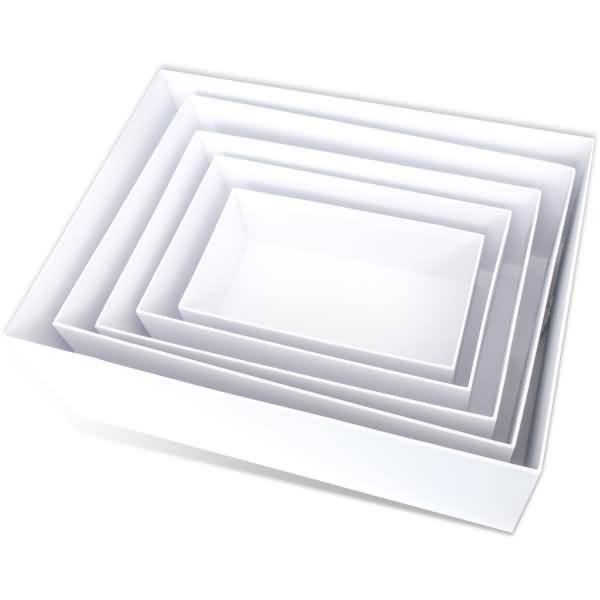 Geschenkkarton-Set blanko VE=5 Stück Rechteckig