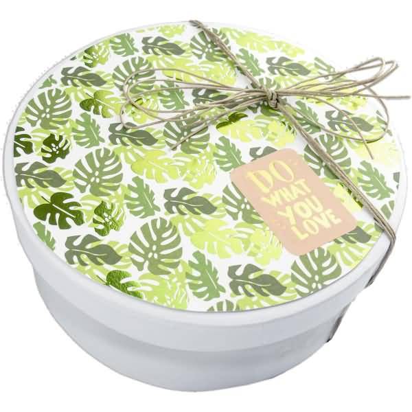 Geschenkkarton-Set blanko VE=5 Stück Rund