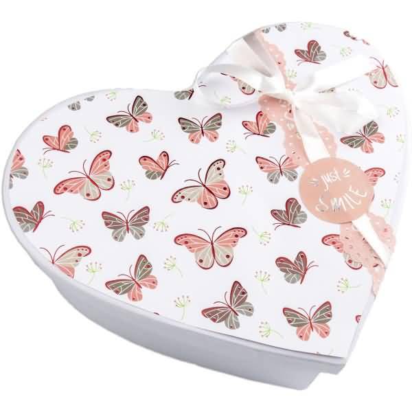 Geschenkkarton-Set blanko VE=5 Stück Herz