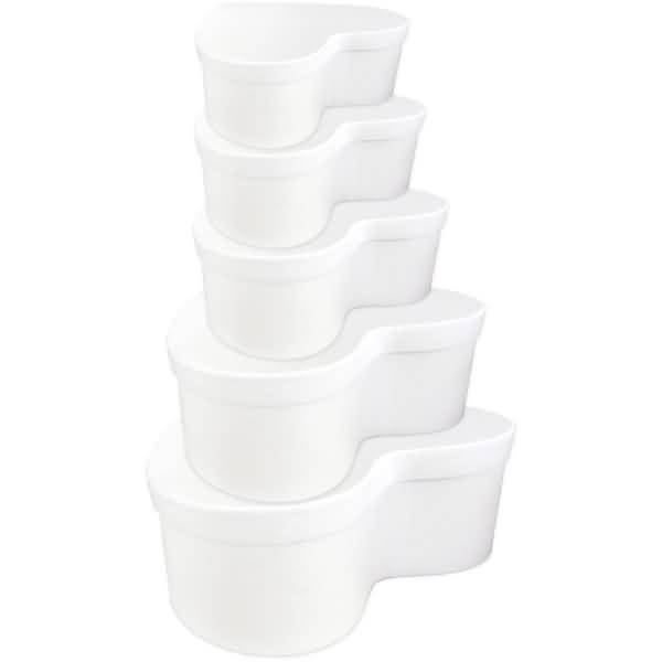 Geschenkkarton-Set blanko VE=5 Stück Herz