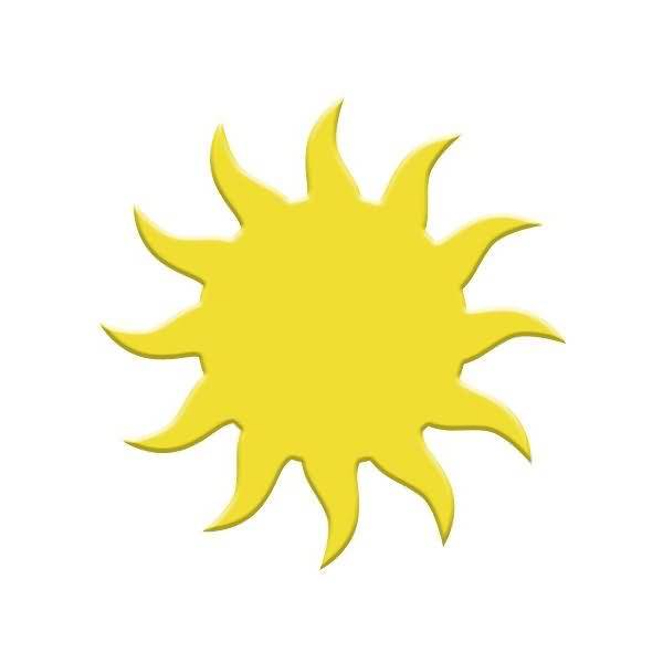 Motivlocher groß Sonne