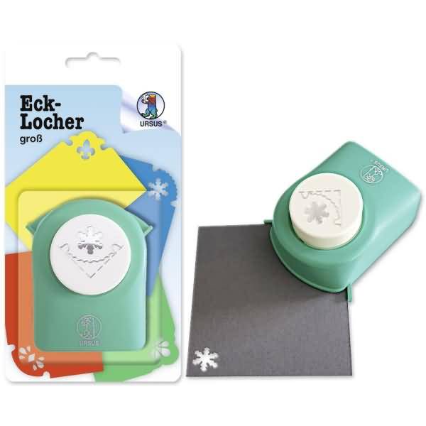 Eck-locher groß Schneflocke