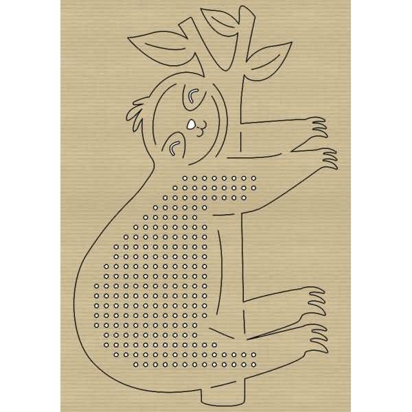 Kreuzstich-Bastelset Tiere VE=24 Blatt / 12 Motive