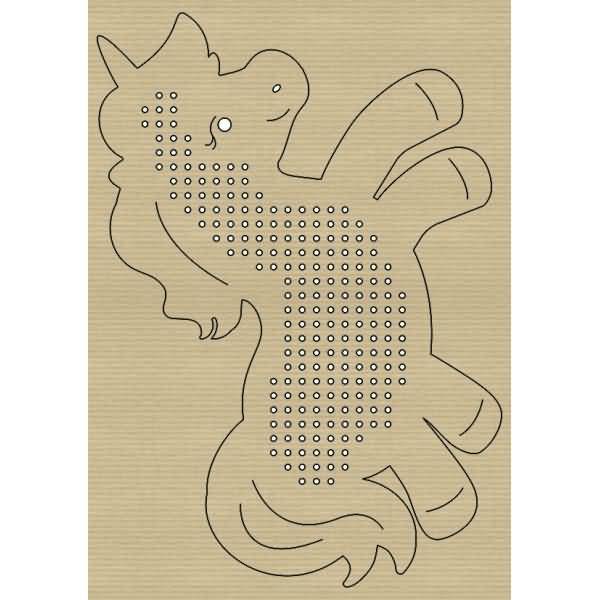 Kreuzstich-Bastelset Tiere VE=24 Blatt / 12 Motive