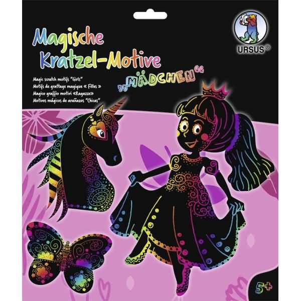Magische Kratzel-Motive Mädchen