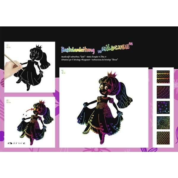 Magische Kratzel-Motive Mädchen