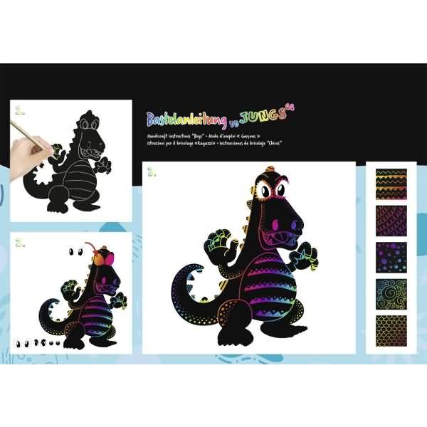 Magische Kratzel-Motive Jungs