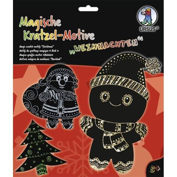 Magische Kratzel-Motive Weihnachten