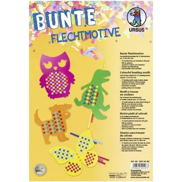 Flechtmotive A4 VE=27 Motive (9 Motive/Farben sortiert)