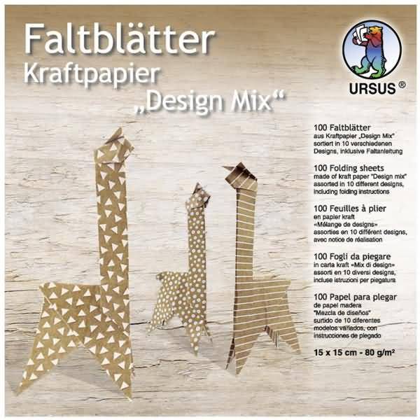 Ursus 38055599F - Children's craft kit - Braun - Weiß - 100 Stück(e) - Faltblätt