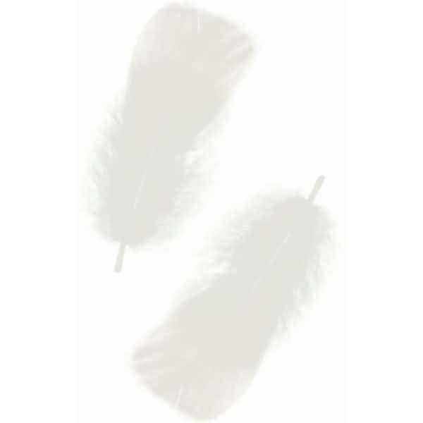 Flauschfedern 10g weiß