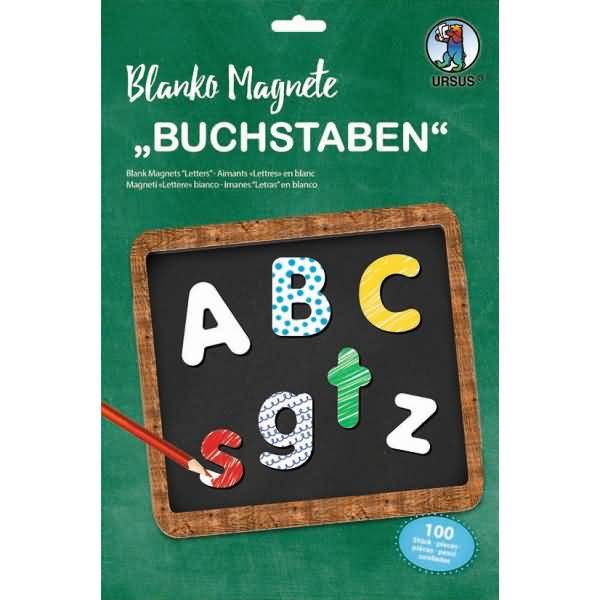 Magnete Buchstaben blanko VE=3 Bögen A4