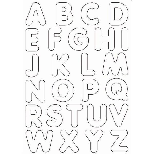 Magnete Buchstaben blanko VE=3 Bögen A4