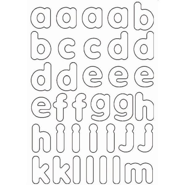 Magnete Buchstaben blanko VE=3 Bögen A4