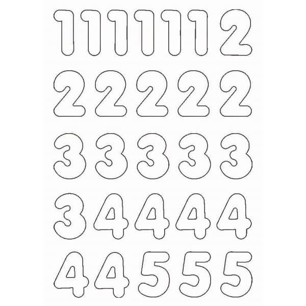 Magnete Zahlen / Symbole blanko VE=3 Bögen A4