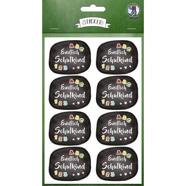 Sticker 'Schulbeginn' VE=74 Sticker sortiert