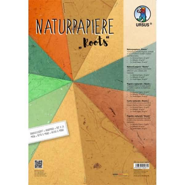 Naturpapier Roots 23x33cm VE=10 Blatt