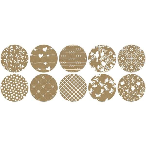 Kraftkarton 250g/qm A4 Design Mix VE=10 Blatt Motive sortiert