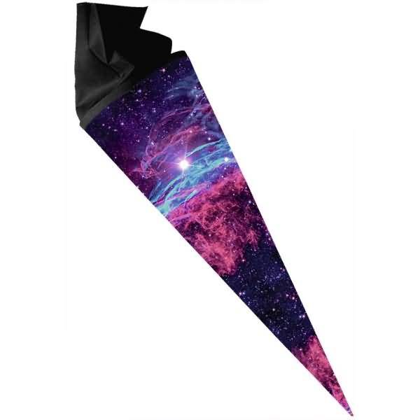 Bastel-Schultüte 70cm mit Filzmanchette Nebula