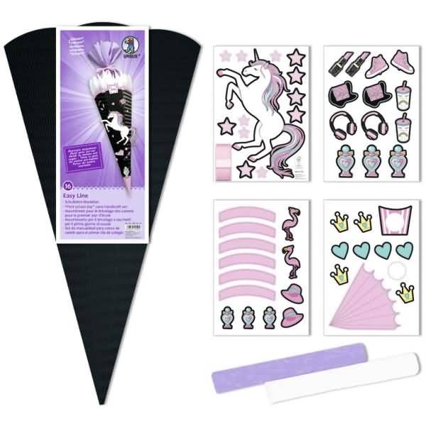 Schultüten-Bastelset easy-line 68cm Unicorn