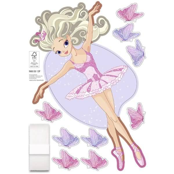 Deko-Set für Schultüten easy line Fantasy Ballerina