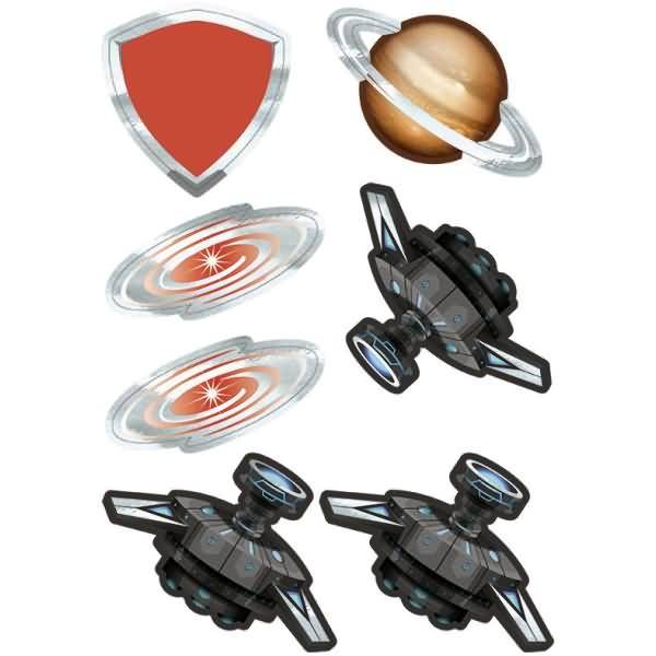 Deko-Set für Schultüten easy line Spaceship
