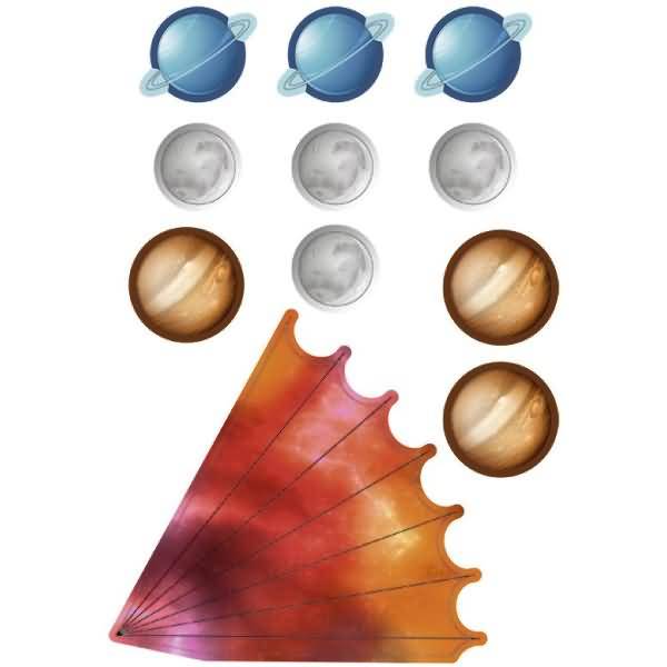 Deko-Set für Schultüten easy line Spaceship