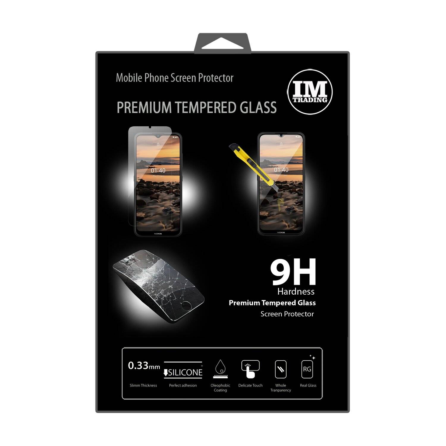 cofi1453 Schutzglas 9H kompatibel mit Nokia 1.4 Displayschutzfolie Schutzfolie Passgenau Glas