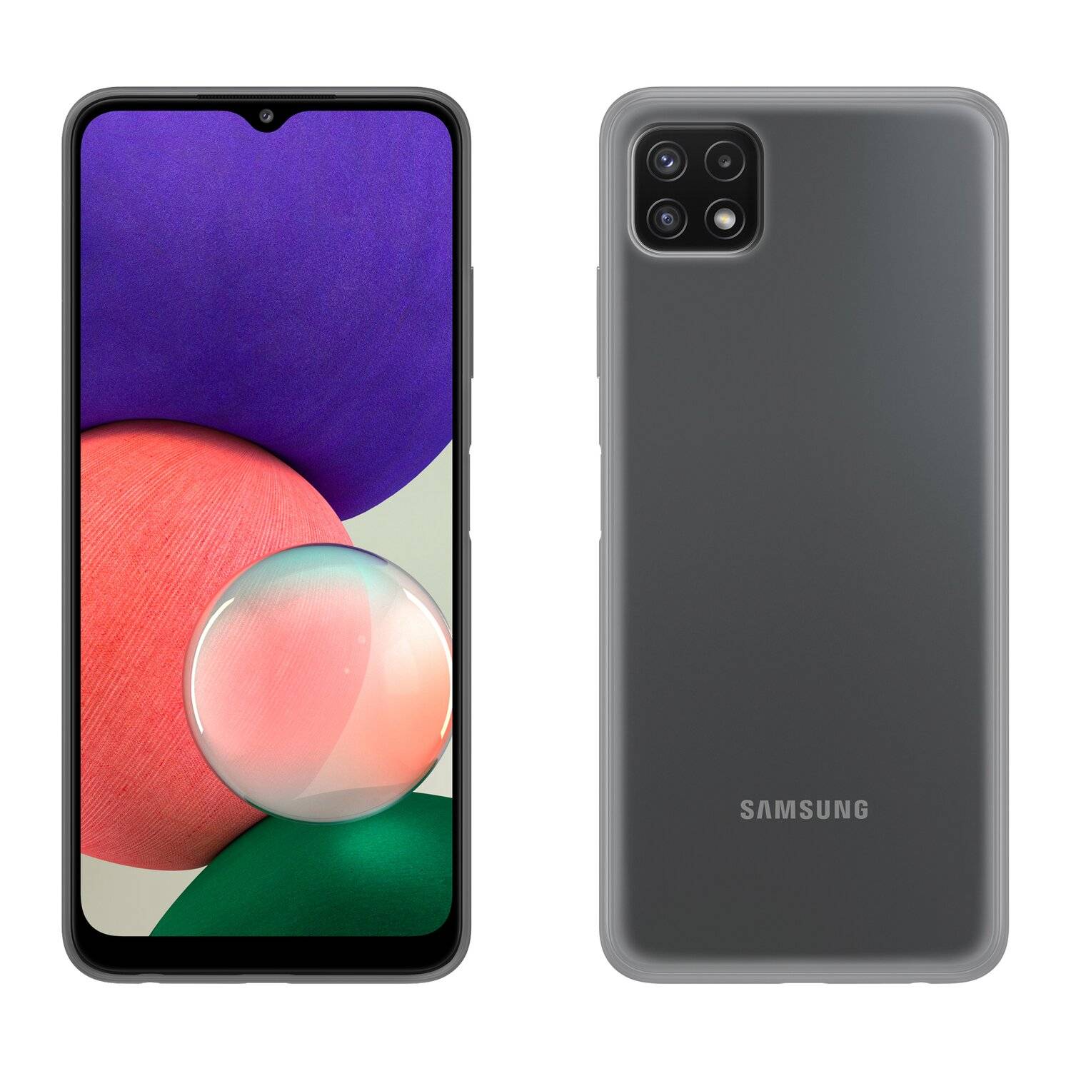Silikon Hülle Basic für Samsung Galaxy A22 5G (A226B) Case TPU Soft Handy Cover Schutz Transparent