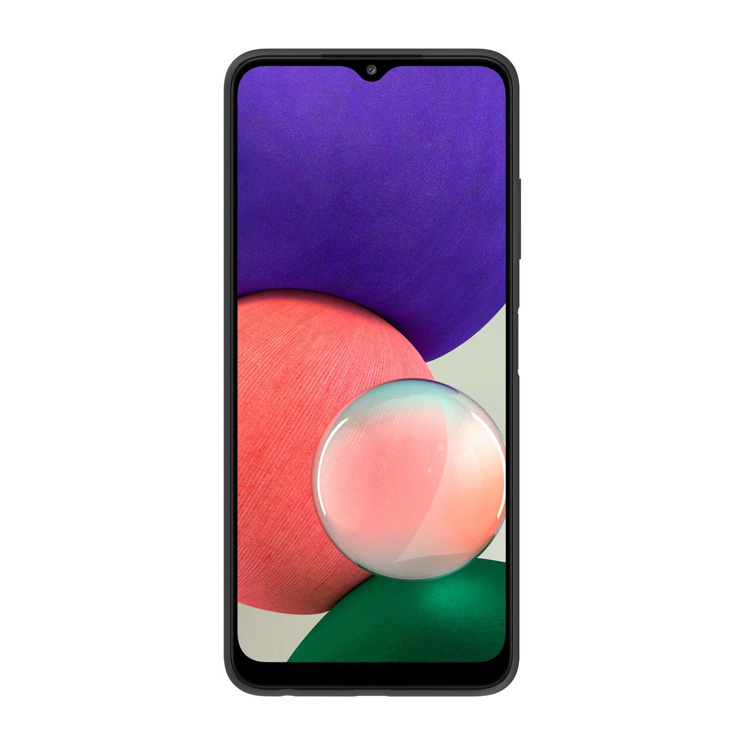 Silikon Hülle Basic für Samsung Galaxy A22 5G (A226B) Case TPU Soft Handy Cover Schutz Schwarz