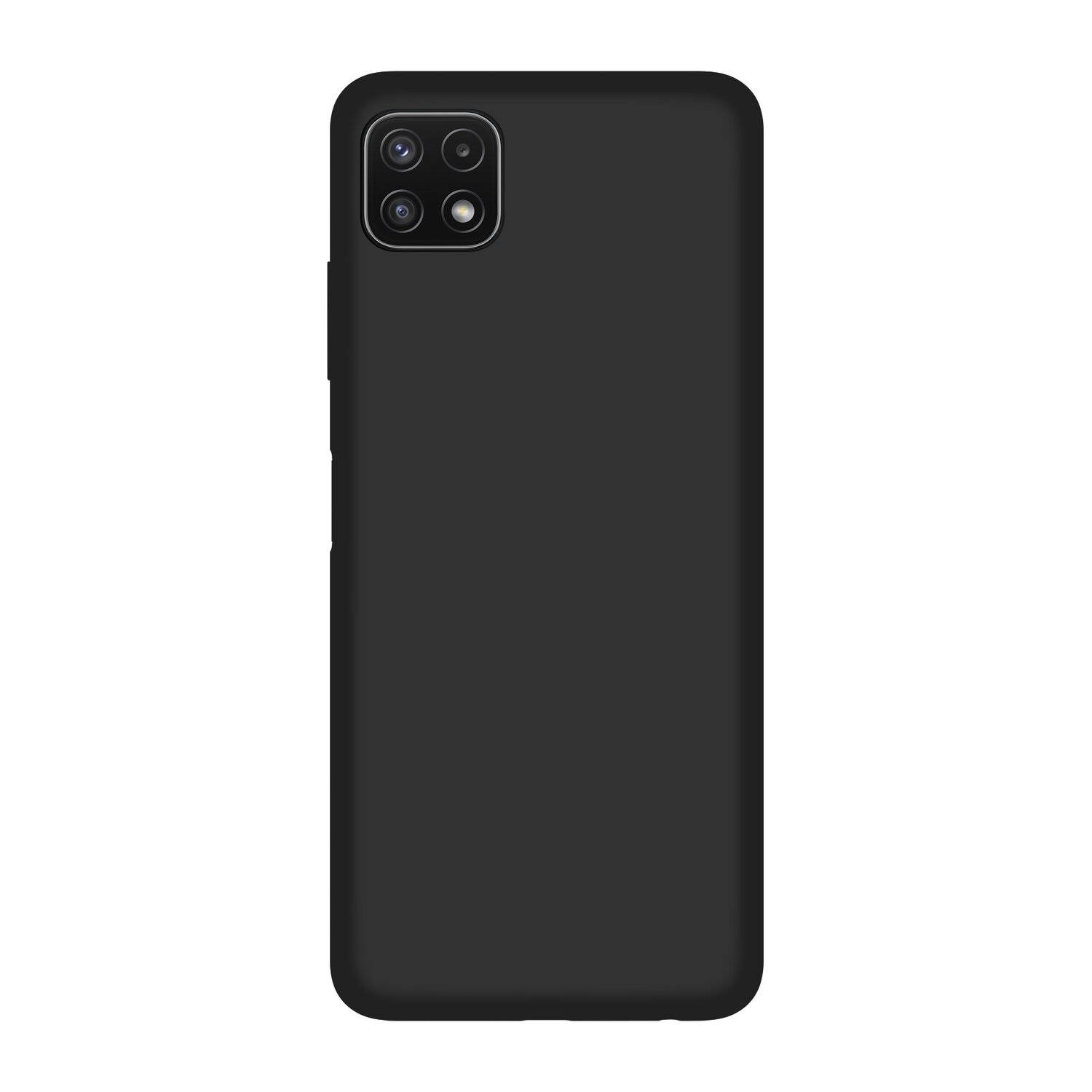 Silikon Hülle Basic für Samsung Galaxy A22 5G (A226B) Case TPU Soft Handy Cover Schutz Schwarz