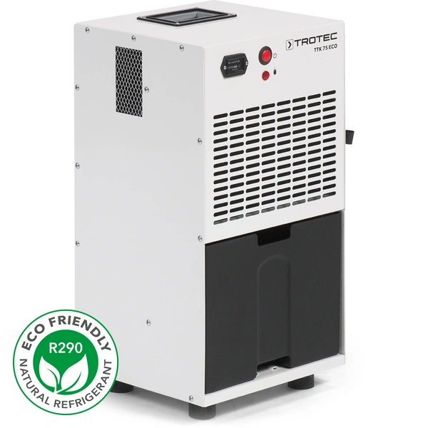 TROTEC Luftentfeuchter TTK 75 ECO Entfeuchter Entfeuchtung Raumentfeuchter 21 l/24h geeignet für Räume bis 45 m² / 110 m³ TROTEC Luftentfeuchter TTK 75 ECO Entfeuchter Entfeuchtung Raumentfeuchter 21 l/24h geeignet für Räume bis 45 m² / 110 m³