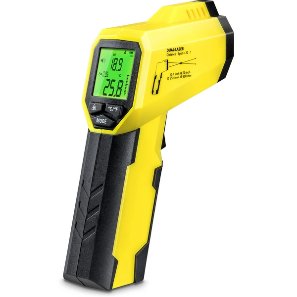 TROTEC Infrarot Thermometer BP25 – Laser Thermometer, Taupunkt Erkennung – Messbereich -50°C bis +260°C, Pyrometer TROTEC Infrarot Thermometer BP25 – Laser Thermometer, Taupunkt Erkennung – Messbereich -50°C bis +260°C, Pyrometer