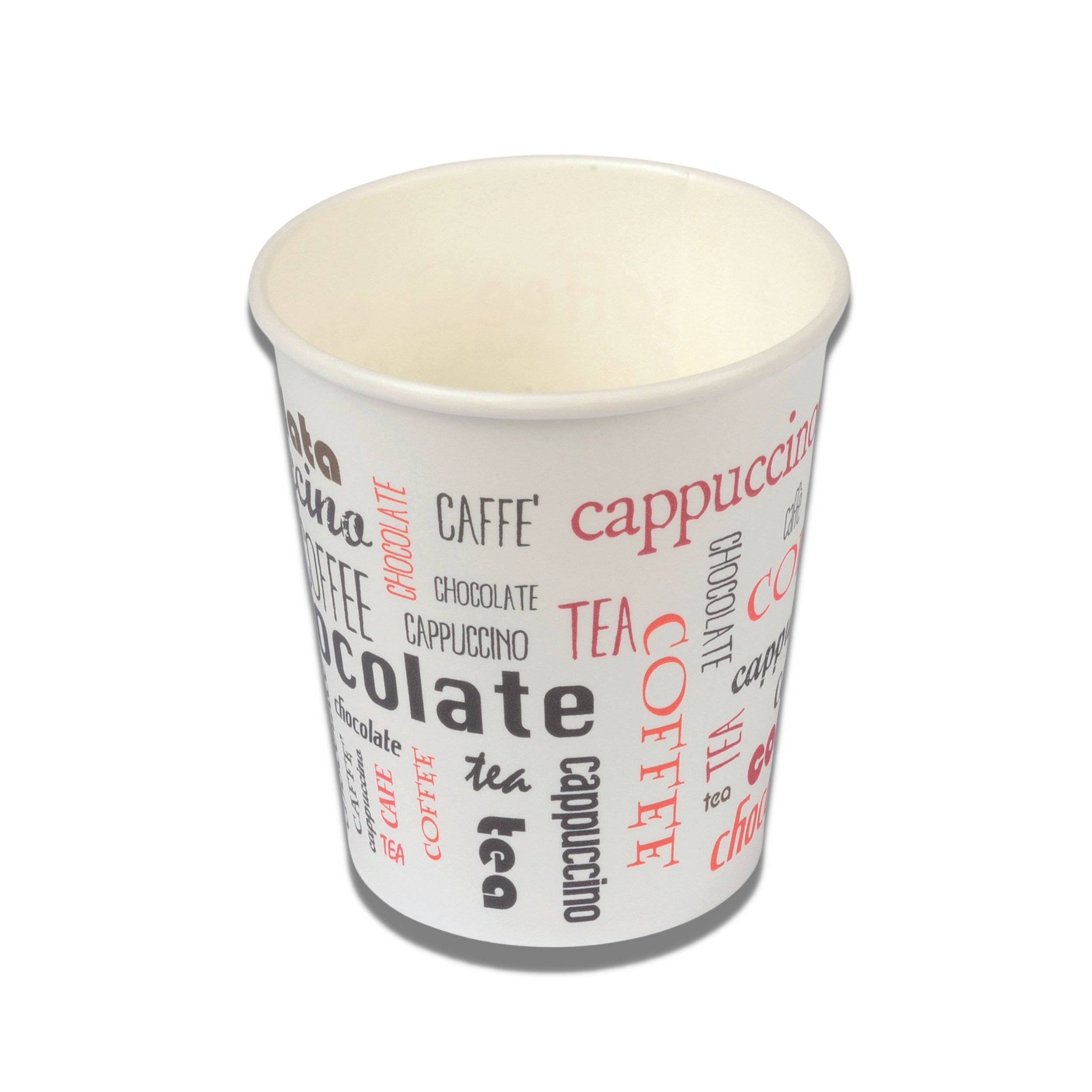 Pappbecher mit Motiv Daily + PE - Typ: Becher - Kapazität: 297 ml (10 oz) - 50 Stück