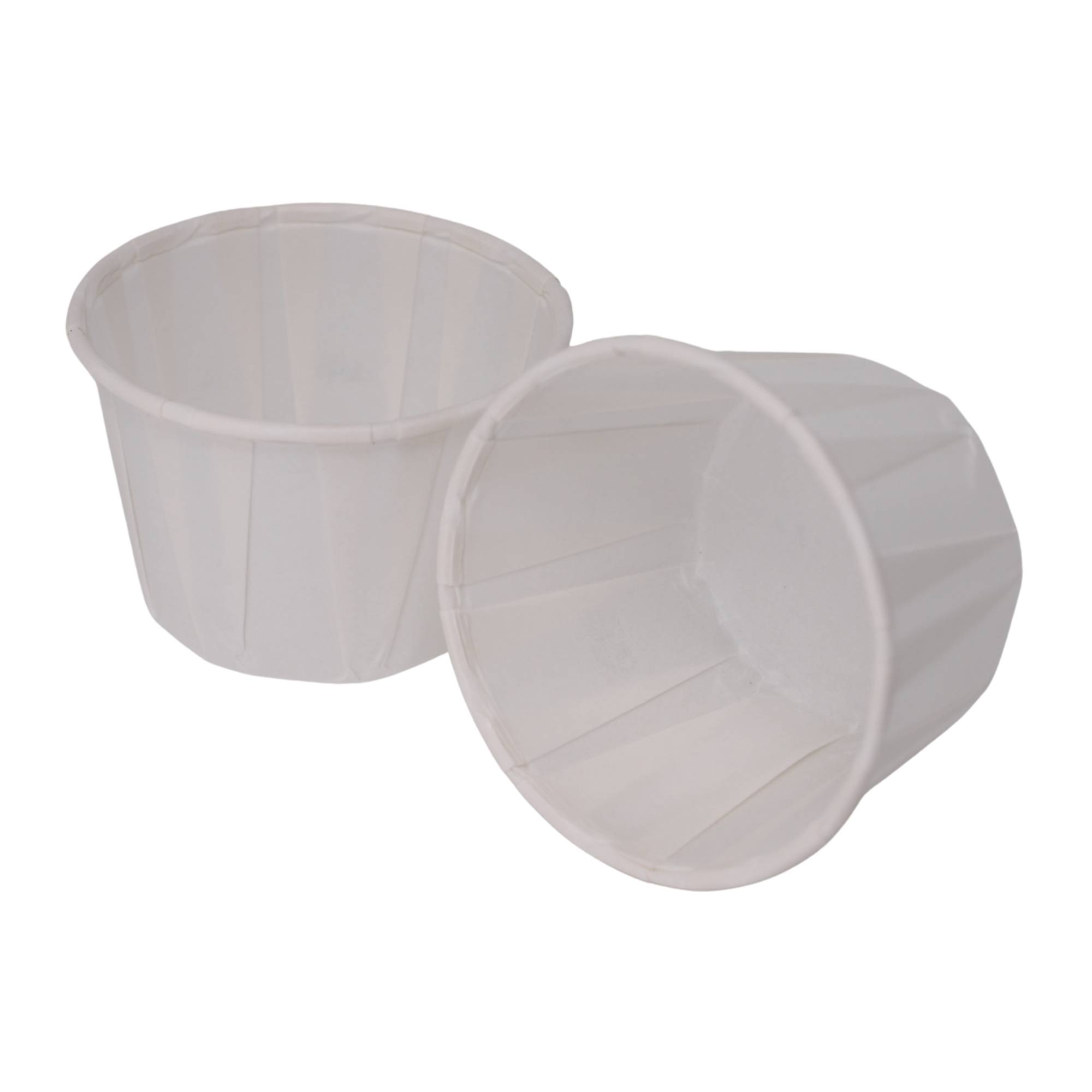 Papierbecher weiß, kompostierbar - Kapazität: 22 ml -  250 Stück