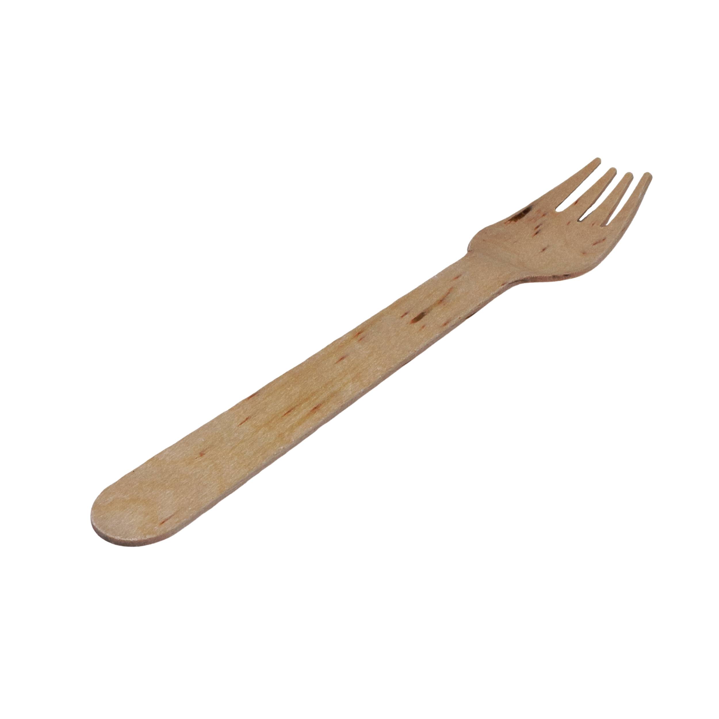 Gabel aus Holz 165mm - Verpackung: 100 St. im Pack