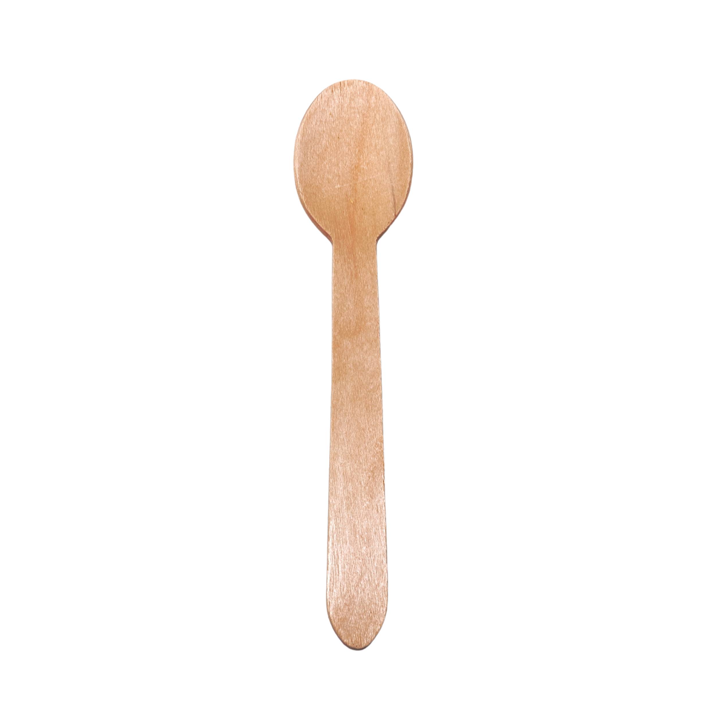 Löffel aus Holz 16 cm - Verpackung: 100 St. im Pack