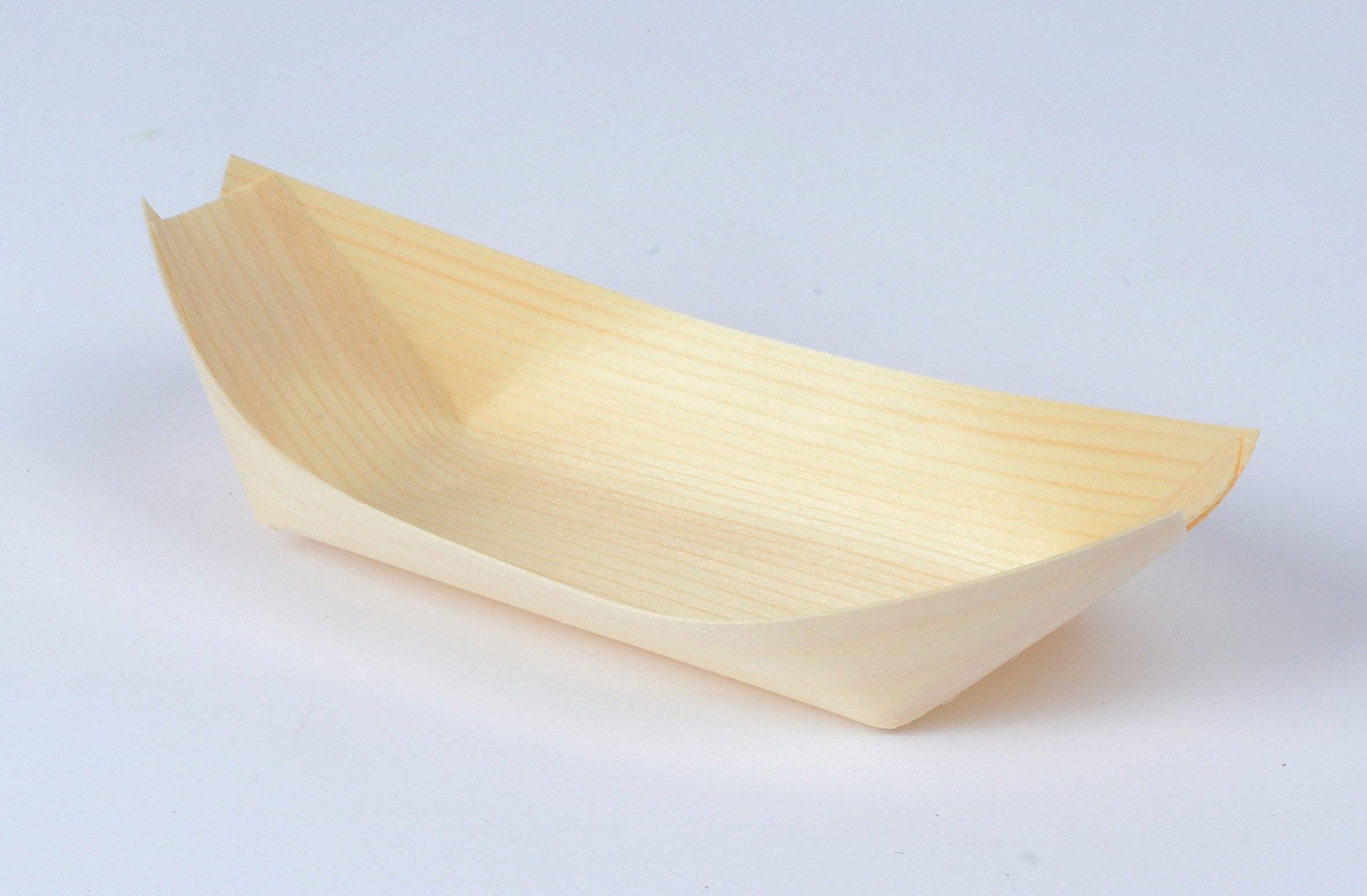 Fingerfoodartikel aus naturbelassenem Weichholz, Pagoden - Maße: 17,5 x 9,5 x 4,5 cm -50 Stück