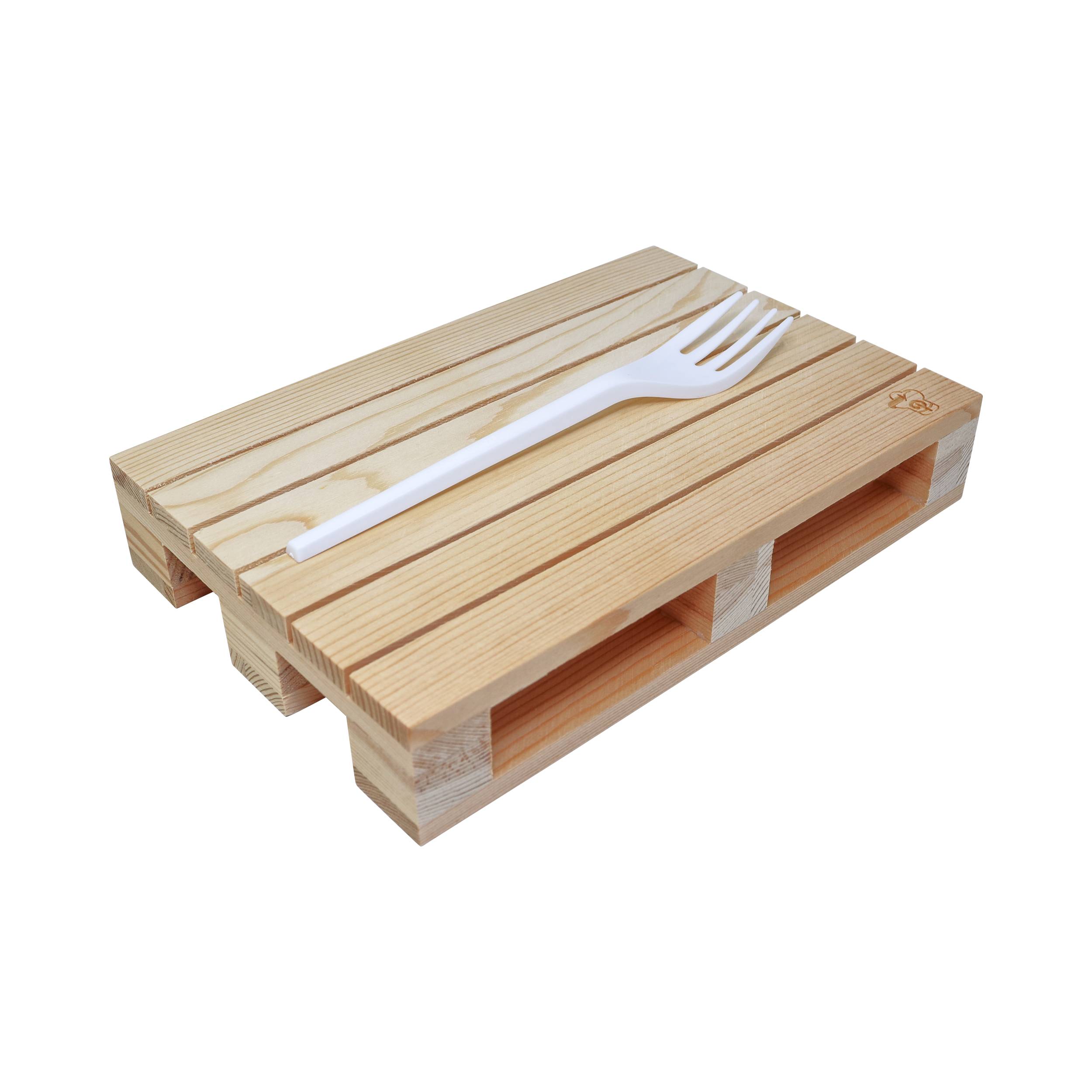 Gabel aus Bio-Plastik CPLA, kompostierbar, 171 mm - Typ: Gabel - 50 Stück