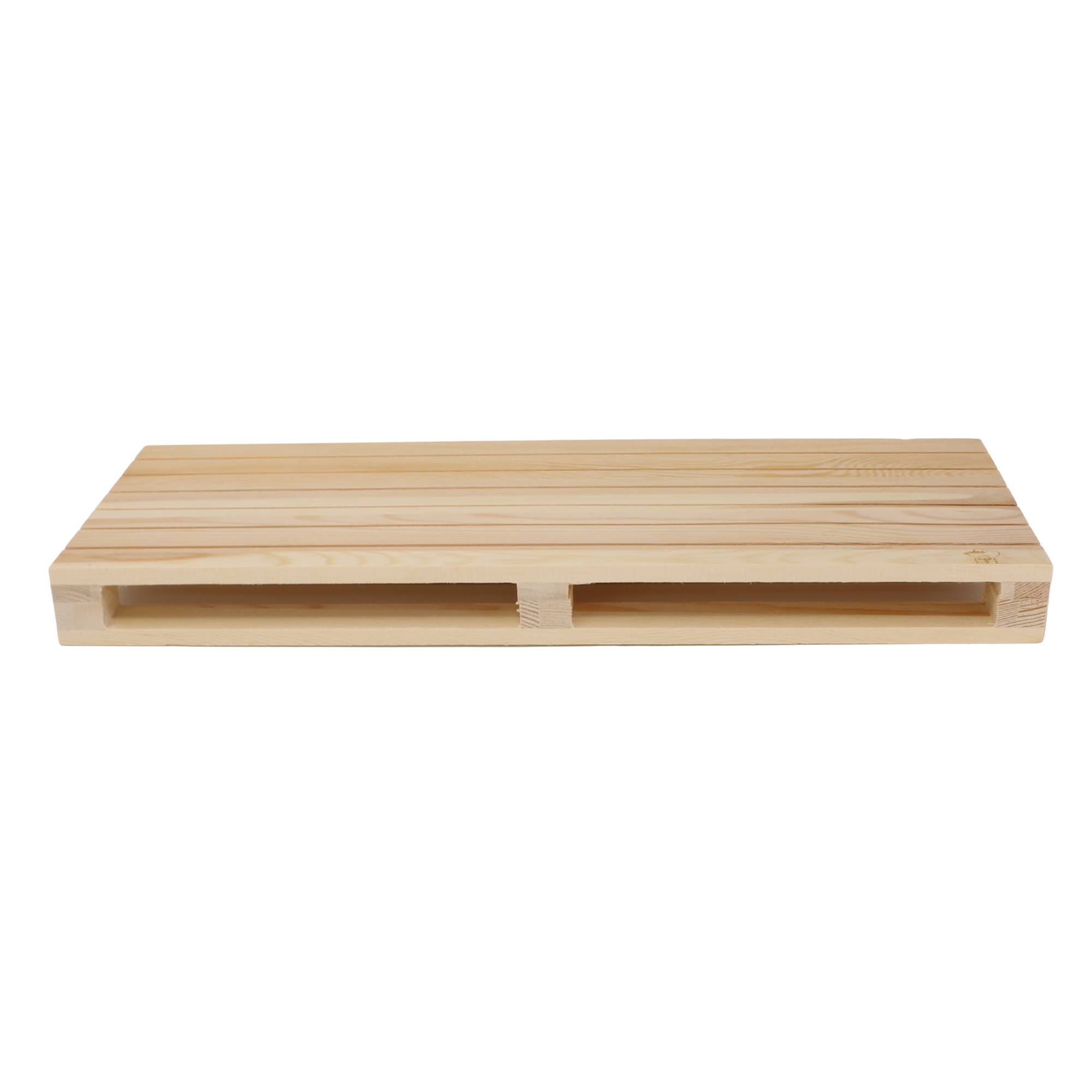 Minipalette aus Naturholz - Maße: 40 x 15,2 x 3,5 cm - 1 Stück