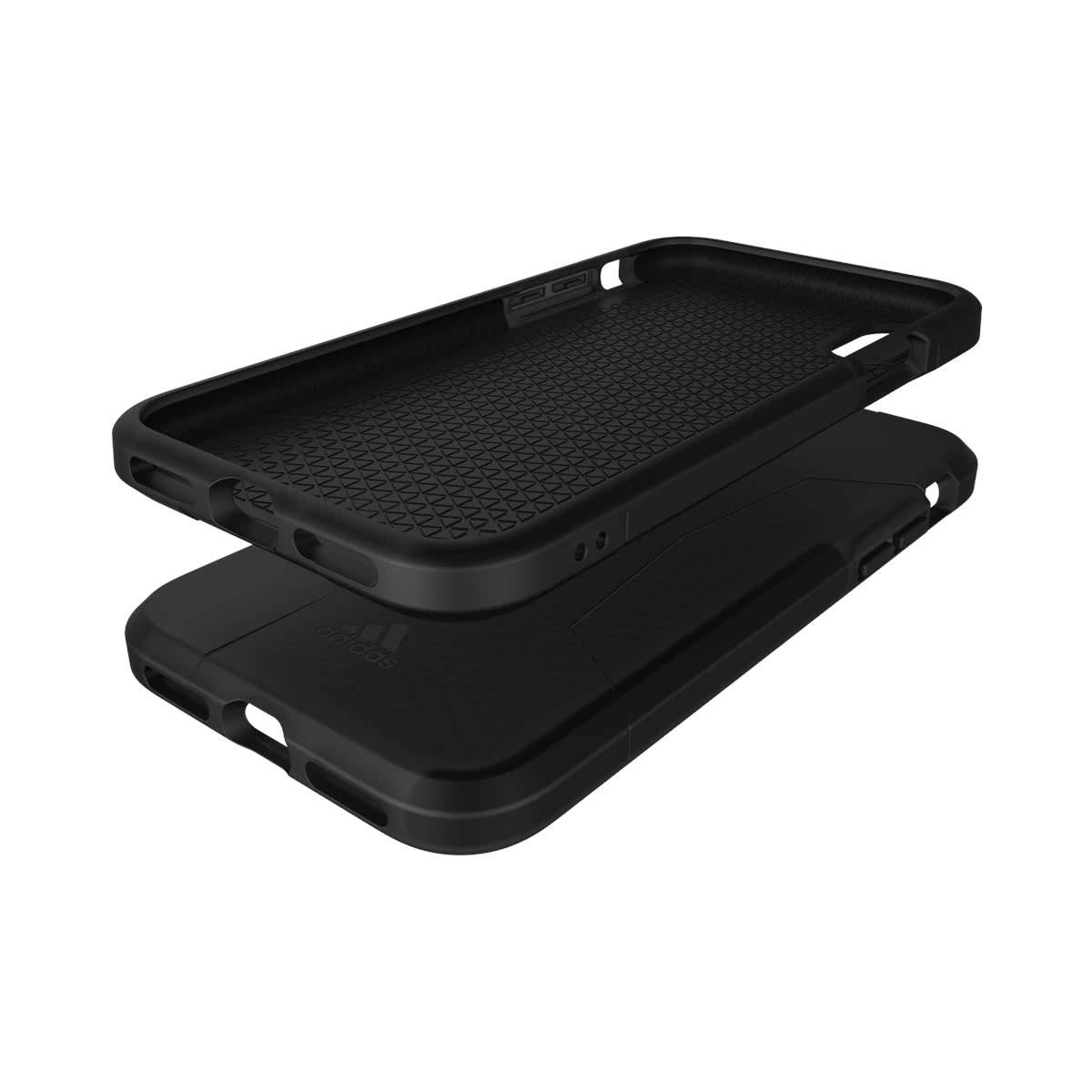 Adidas Apple iPhone X / XS Agravic Schwarz Silikon Hard Case Cover Schutzhülle