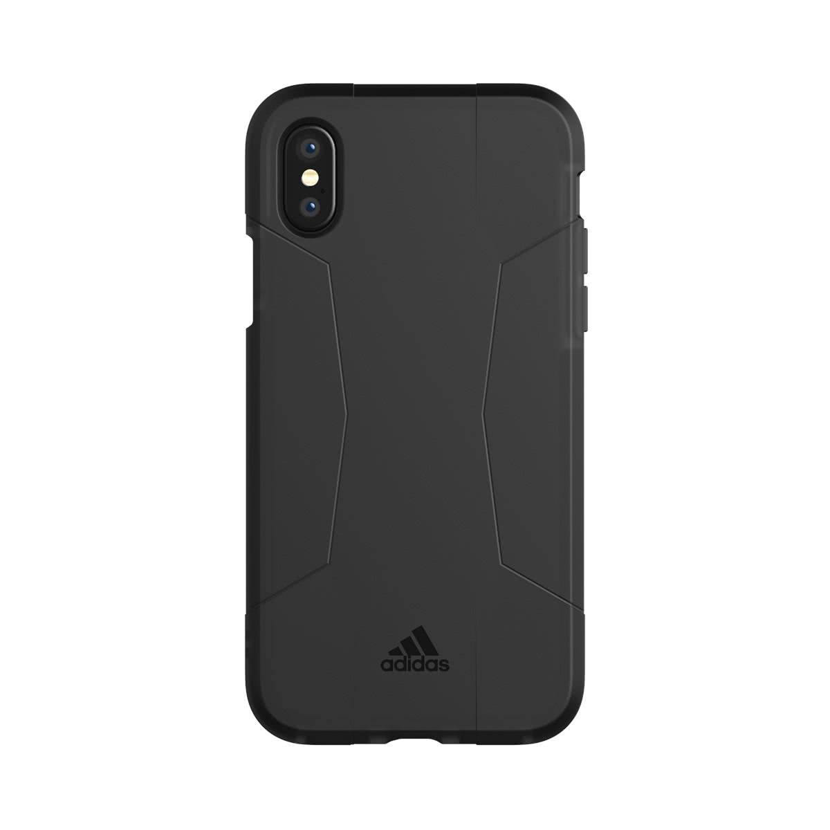 Adidas Apple iPhone X / XS Agravic Schwarz Silikon Hard Case Cover Schutzhülle