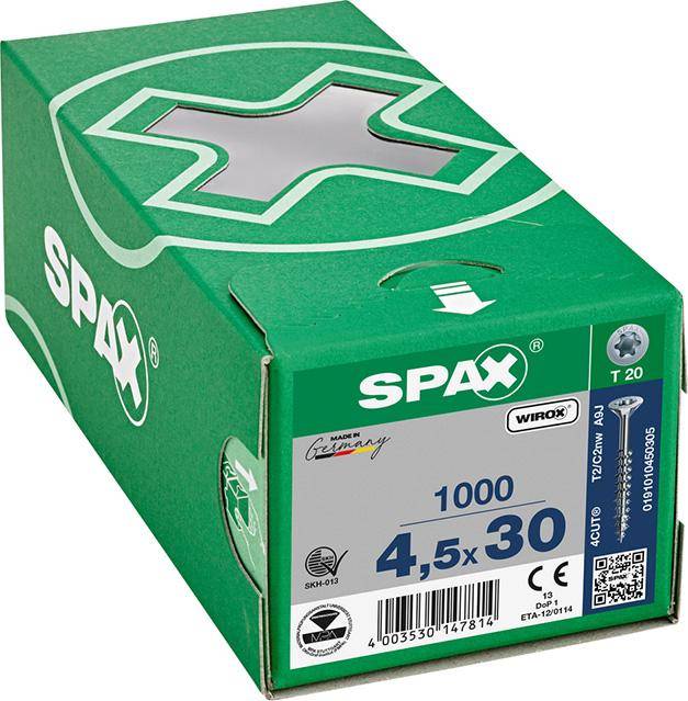 SPAX SeKo T-STAR+ 4,5 x 30/17 Wirox HP