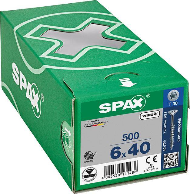 SPAX SeKo T-STAR+ 6,0 x 40/24 Wirox HP