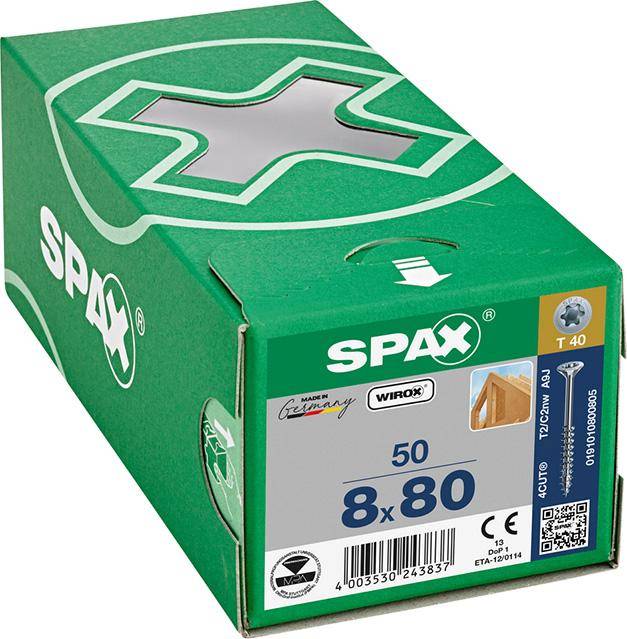 SPAX SeKo T-STAR+ 8,0x80/ 47 Wirox