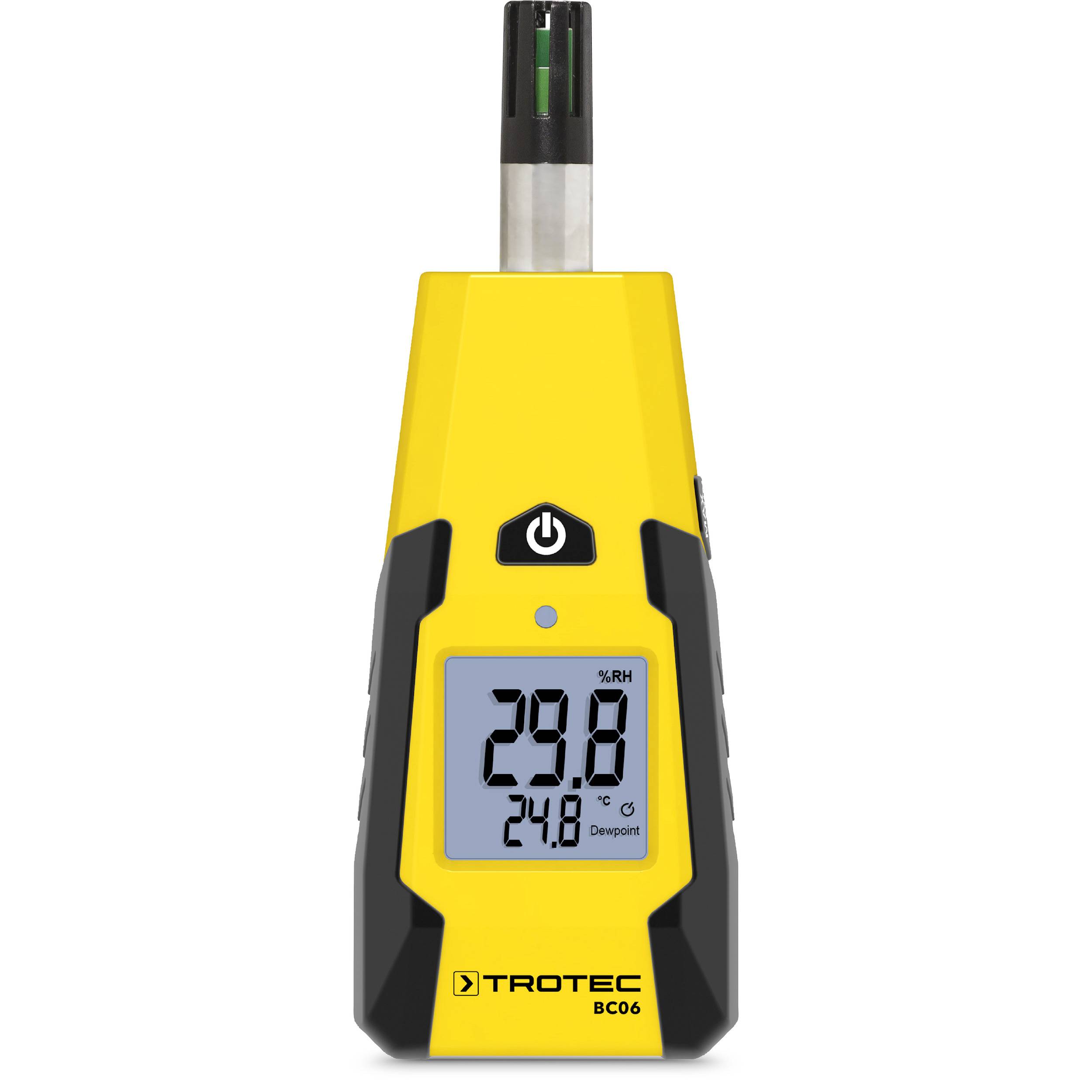 TROTEC Hygrometer BC06 – Luftfeuchtigkeitsmesser und Thermometer – Messbereich -20 °C bis +60 °C, mit Taupunktanzeige