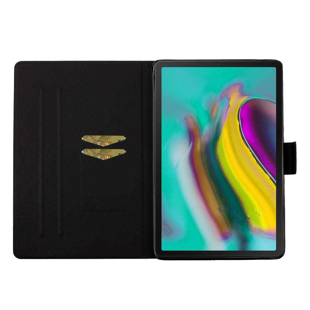 Für Samsung Galaxy Tab A7 Lite 2021 8.7 Motiv 19 Tablet Tasche Kunst Leder Hülle Etuis